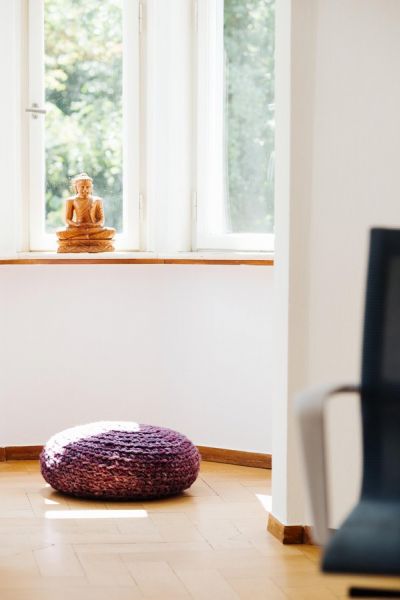 Sitzkissen im Sonnenlicht 